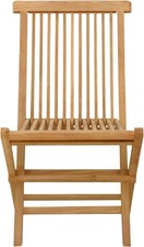 4 CHAISES PLIANTES  DE JARDIN TECK