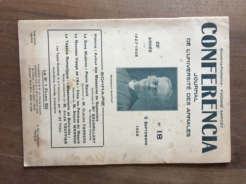 Revue conferencia 1928 - conferencia,