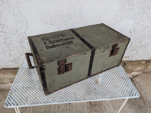 Vintage coffre bois - vintage, table