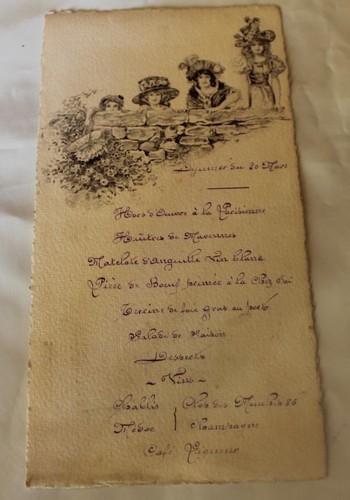 Ancien menu decor - ancien, jeunes
