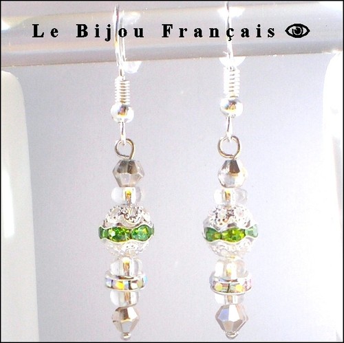 Boucles oreille cristal - boucles, d'oreille