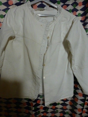 Ancien beau manteau blanc - beau,