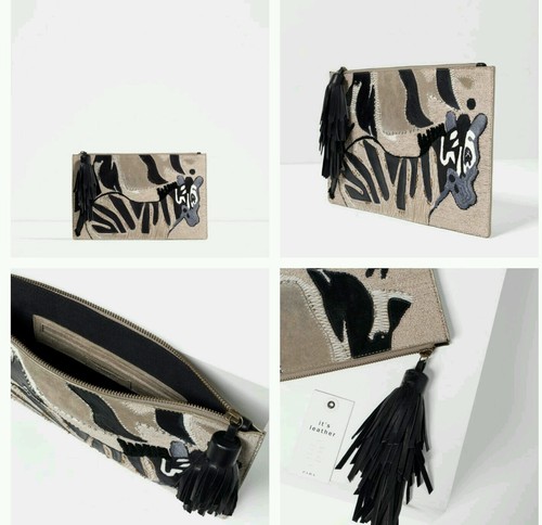 Zara embroidered leather - zara,