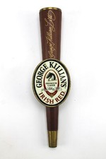 George Killians Irish Red Premium Lager Wood & Gold Celtic Knot Beer Tap Handle