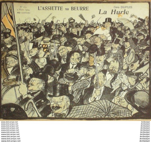 Assiette beurre 1904 - l'assiette,