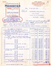 1956 PIECES DE RECHANGE POUR MACHINES AGRICOLES ETS MONNOYER A VERS - GROUPEM