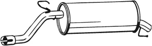 Silencieux final 185 - -685, bosal