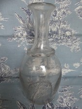 Carafe à Cidre XIXème Antique French Hand Blown Glass Cider Decanter 24,5cm