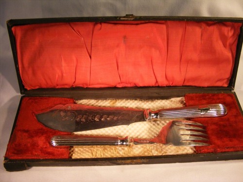Vintage fish fork knife pc - vintage,