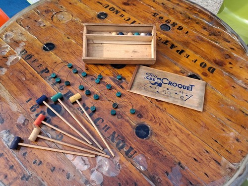 Jeu ancien croquet salon - ancien, de
