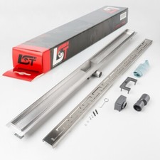 Caniveau Grec 1200 X 70 MM Réglable en Hauteur Siphon de Sol Duschrost Feuille