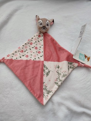 Doudou bambi triangle - bambi, rose