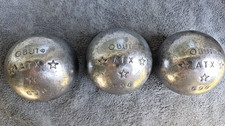 AUTENTIQUE BOULES DE PETANQUE OBUT ATX 3 ETOILES , 690 GR