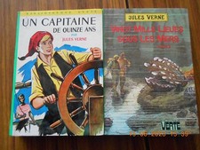 LOT 2 LIVRES JULES VERNE BIBLIOTHEQUE VERTE