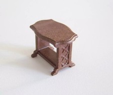 PLAYMOBIL EPOQUE 1900 - Petite Table Guéridon Marron Foncé pour Salon