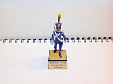 Soldat de plomb ALYMER  Soldat Infanterie Légère Voltigeurs 1808 sur socle 1960