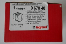 Legrand Céliane interrupteur variateur surface graphite Neuf 067048