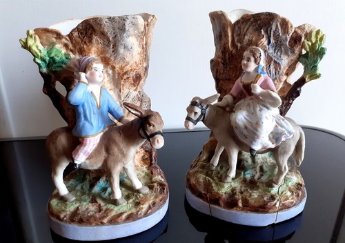 Paire vases anciens - paire, en