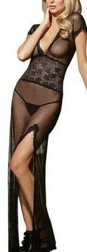 Nuisette longue tullerobe - nuisette,