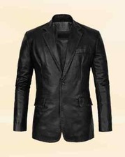 Authentique Homme Cuir Noir