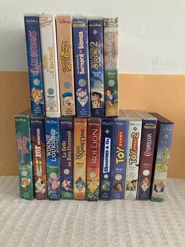 Disney lot 17 cassettes - disney,