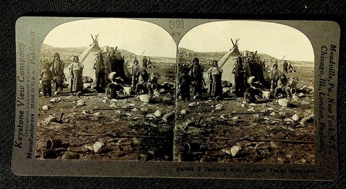 Greenland eskimos stereoview - greenland,