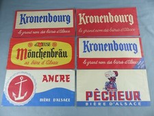 Lot de 6 chapeaux publicitaires TOUR DE FRANCE 1960 KRONENBOURG BIERE PECHEUR A