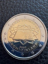 Pièce de 2 euros commémorative Finlande 2007 neuve de rouleau RARE+++