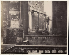 Hrvatska, Split, Sphinx vintage albumen print Tirage albuminé  21,5x27  Ci