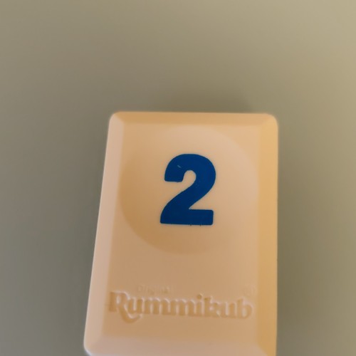Tuile chiffre 2bleu jeu - ,