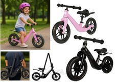 Vélo Sans Pédales Pédagogique Vélo Équilibre Réglable Enfants + Bandoulière