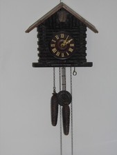 HORLOGE COUCOU FORET NOIR ANCIEN FONCTIONE PARFAITEMENT BELLE ETAT