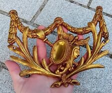 Ancien élément décoration / ornement fronton, bronze ou laiton meubles