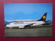 CARTE POSTALE POST CARD LUFTHANSA GERMAN AIRLINES BOEING 737-500 LN-BRH PI 694
