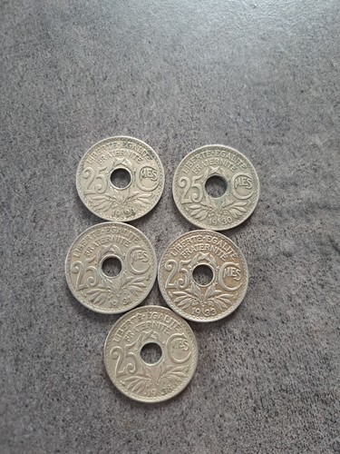 France centimes - 25,