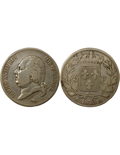 France louis xviii 5 - 5, francs