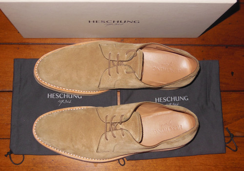 Heschung cooper suede derby - heschung,