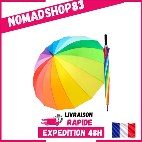 Parapluie xxl arc ciel 129 - xxl, arc-en-ciel