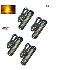 4x Ambre 6 LED Voiture Camion