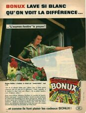 Publicité ancienne lessive Bonux issue de magazine 1960 