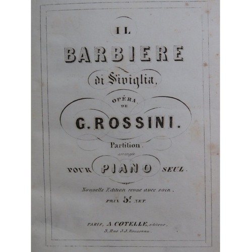 Rossini barbiere di - rossini, il