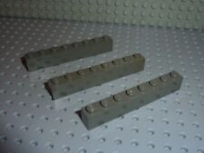 3 x LEGO Brick 1x8 OldDkgray Réf.3008  Set 7184/6977/4709/10221/10030/5958/4706