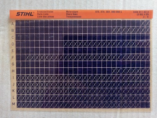 Microfiche liste pièces - microfiche,