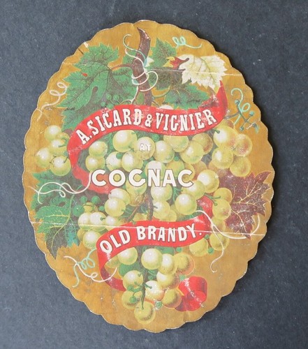 Ancienne étiquette cognac - étiquette,