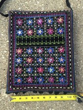Black Velvet Purse Embroidered