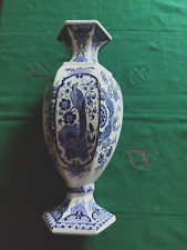ancien  grand vase en faience bleue de Delfts Royal Sphinx Mastricht Holland