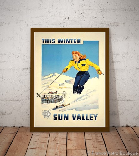 Sun valley vintage - valley, affiche