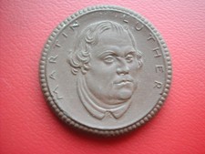 ALLEMAGNE EISENACH NOTGELD PORCELAINE 1 MARK MARTIN LUTHER 1921