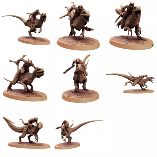 Hommes lézards cavalerie - -,