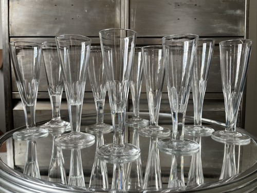Art populaire flûtes verre - flûtes,
